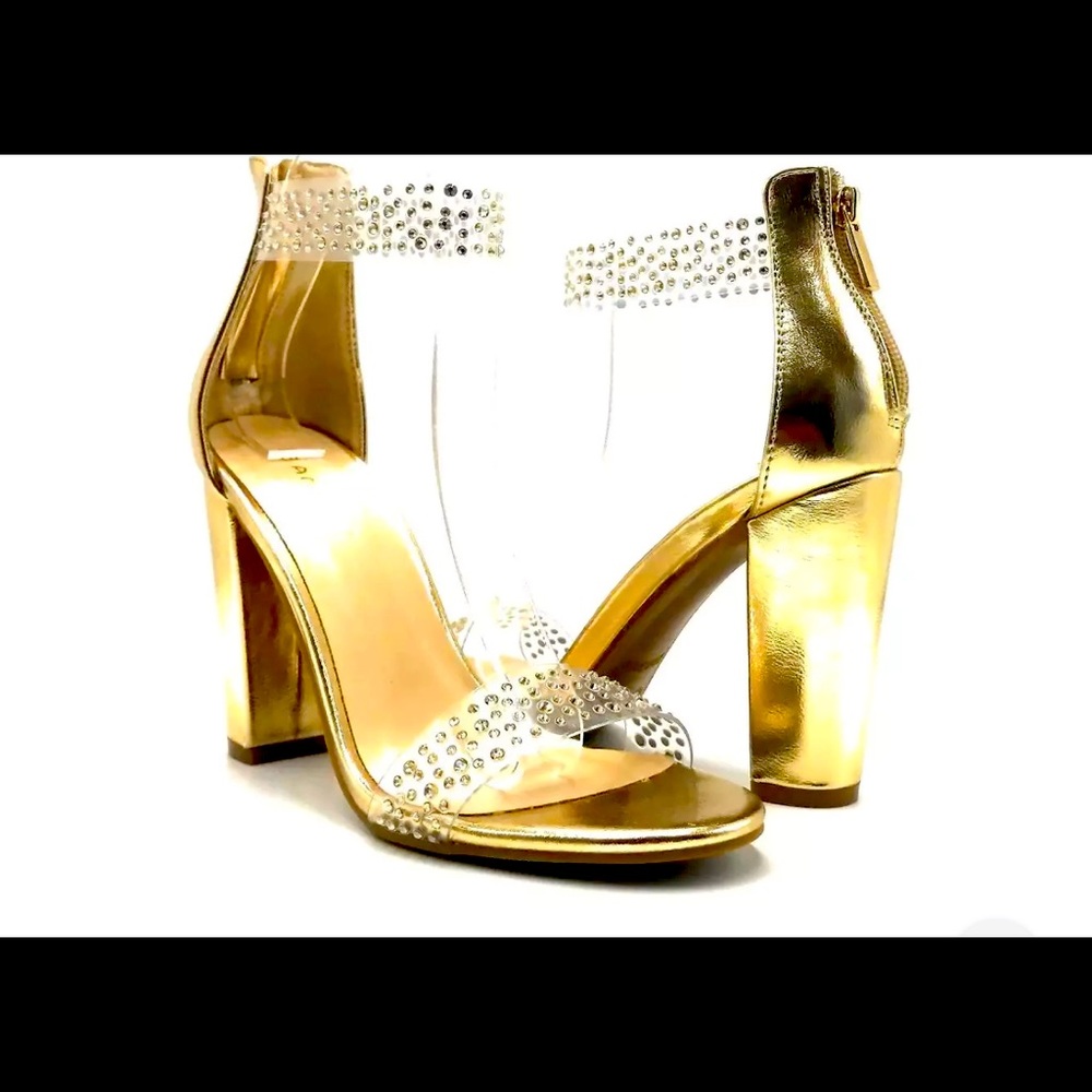 Translucent Rhinestone Sandals